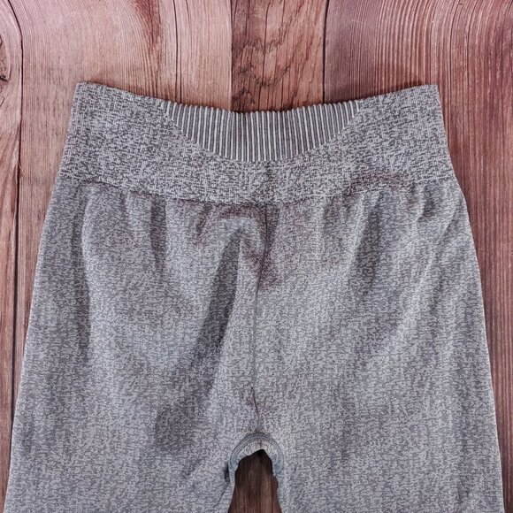 *FLAW* Gymshark Womens Size XL Marl Seamless Leggings Gray - Picture 8 of 15